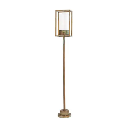Lampione Cubic³ 3371 ottone anticato/opale Non Perdere