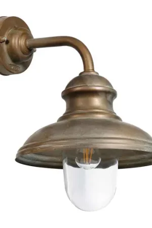 Applique da esterni Mill 1595 ottone/trasparente Esclusivo