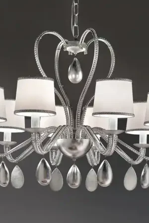 Direttamente Dal Produttore Lampadario Anouk argento 8 luci