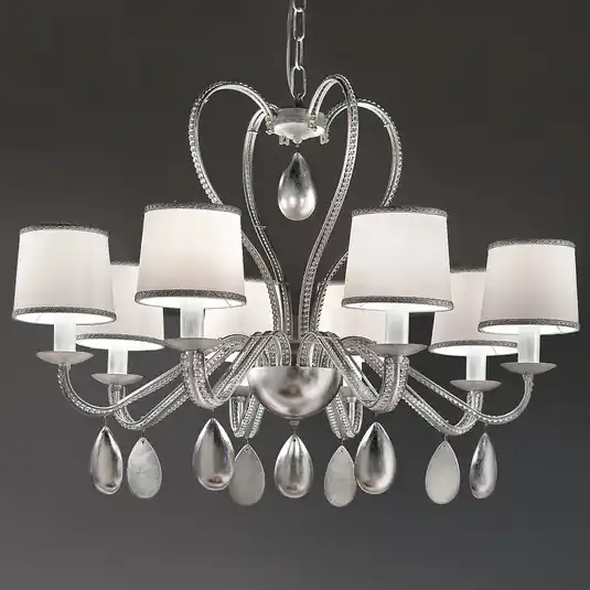Direttamente Dal Produttore Lampadario Anouk argento 8 luci