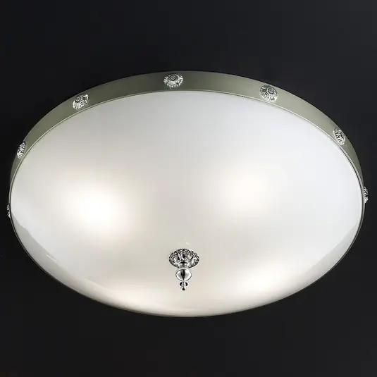 Super Prezzo Plafoniera di vetro Elegantia in cromo