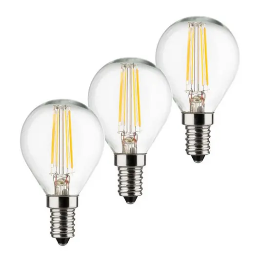 Prezzo Di Fabbrica Lampadina a goccia E14 4W 2.700K Filamento set di 3 LED