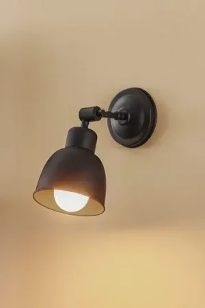 Applique Emoti, 1 luce, nera Offerta Lampo