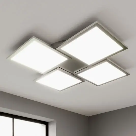 Lucande Plafoniera LED Ilira, a 4 luci, argento, CCT, dimmerabile Compra Adesso