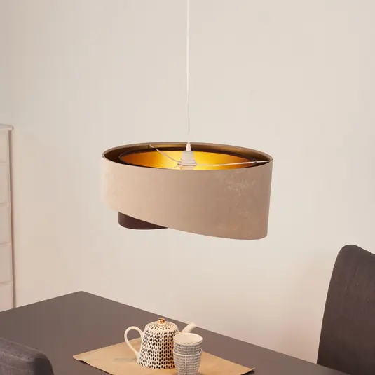 Lampada a sospensione Arianna in look stratificato, a 2 colori Compra Oggi Stesso