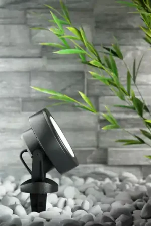 Spot picchetto Tommy rotondo nero 1 luce 10W CCT Promo Stagionale