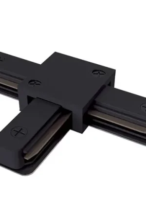 Binario con connettore a T, binario monofase, nero Must-Have