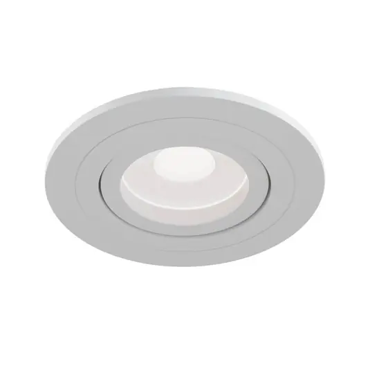 Spedizione Espresso Downlight Atom, GU10, bianco, cornice rotonda