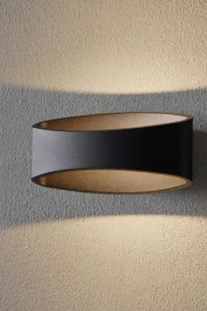 Applique LED Trame, forma ovale, nero Ordina Subito