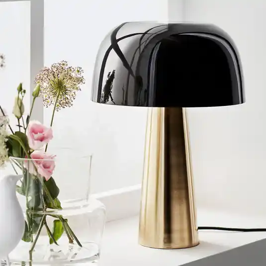 Lampada da tavolo Blanca, bronzo/nero Prezzo Di Fabbrica