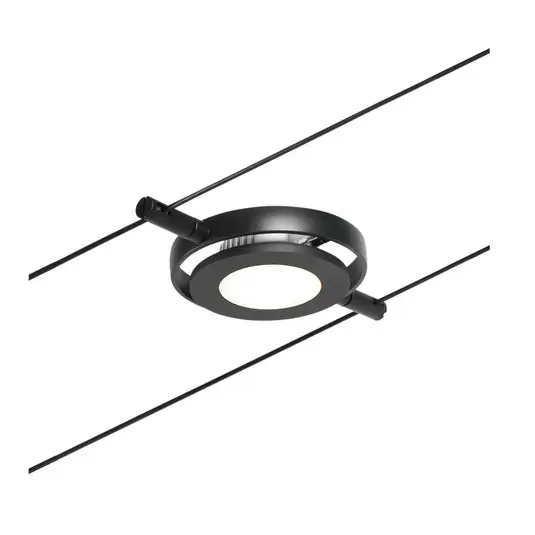 Paulmann Wire RoundMac spot per sistema funi nero Ultima Occasione