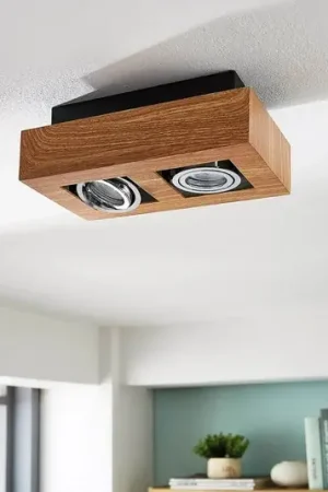 Arcchio Faretto Vince, 25 cm, color legno, metallo, GU10 Solo Oggi