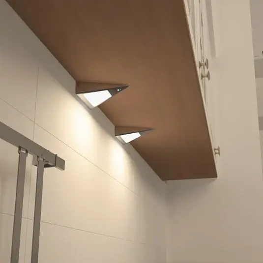 Prios Odia lampada LED per mobili, acciaio inox, a 2 luci. Promozione Esclusiva