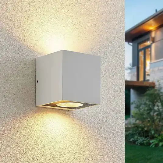 Arcchio Applique da esterno Tassnim, a 2 luci, bianco, GX53 Prezzo Conveniente