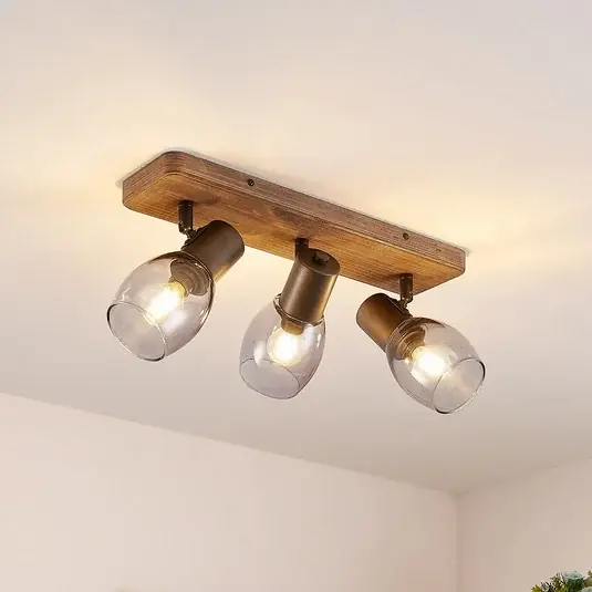 Esclusivo Lindby Ineska faretto parete, 3 luci, angolare