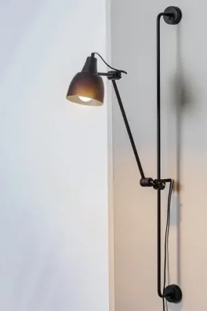 Applique 997 con spina, 1 luce, nera Spedizione Espresso