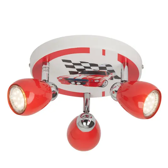 Plafoniera LED Racing, 3 luci Pagamento Sicuro