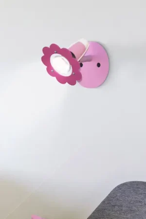 Occasione Applique fiore rosa, 1 luce