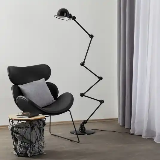 Jieldé Loft D9406 lampada da terra 6x40 cm, nera Saldi
