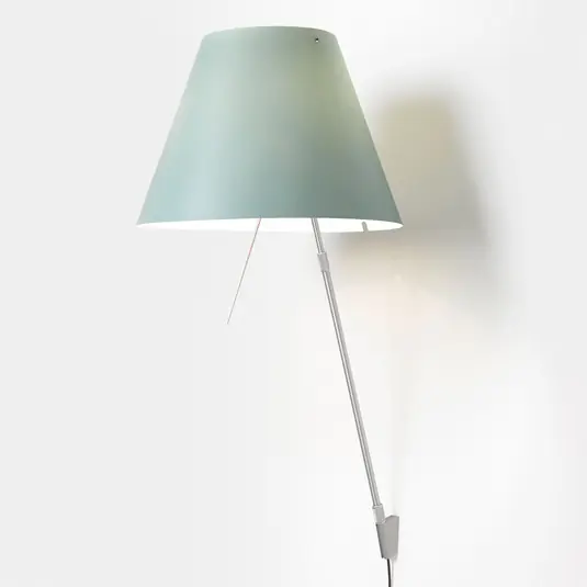Occasione Luceplan Costanza applique D13a, alluminio/verde