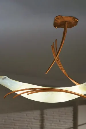 Plafoniera di design ROMA 60 rame rosso Spedizione Espresso