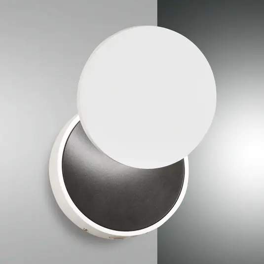 Applique LED Ara con spot di lettura, nero-bianco Più Venduto