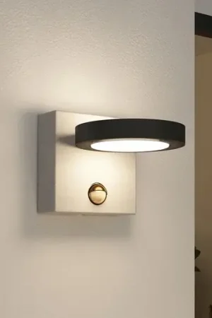 Affare Lucande Applique da esterni LED Belna, cemento, sensore, IP54