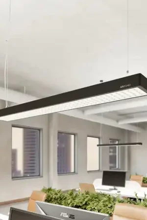 Ultima Occasione Lampada LED a sospensione da ufficio Arcchio Susi, nera, 120 cm, 4000K, DALI