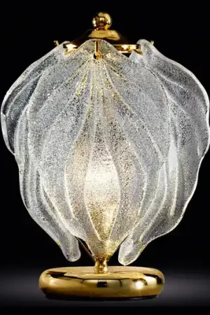 Lampada da tavolo Foglie in vetro di Murano Miglior Prezzo