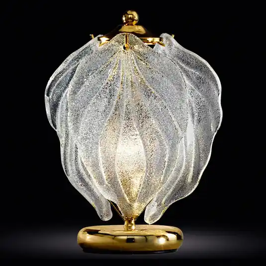 Lampada da tavolo Foglie in vetro di Murano Miglior Prezzo
