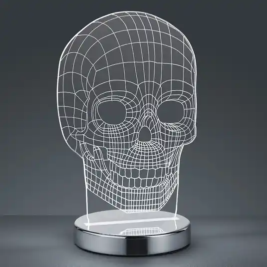 Compra Online Lampada da tavolo LED Skull, cambio colore di luce