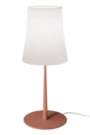 Foscarini Birdie Easy Grande lampada da tavolo rosso mattone Reso Gratuito