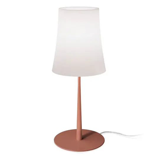 Foscarini Birdie Easy Grande lampada da tavolo rosso mattone Reso Gratuito