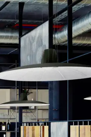 Nuova Collezione Martinelli Luce Lent LED a sospensione, grigio