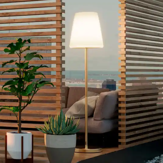 Newgarden Lola Slim 180 lampada LED da pavimento ottone Promozione