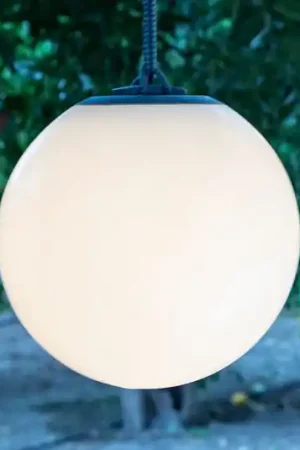 Promozione Lampada decorativa a LED Newgarden Norai con batteria ricaricabile, grigio