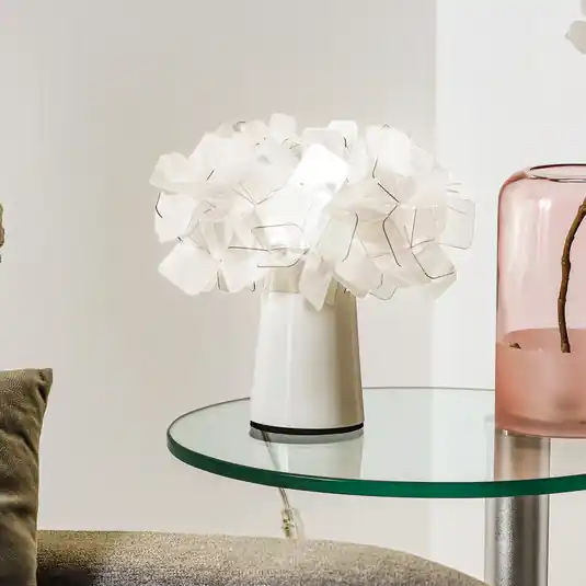 Saldi Slamp Clizia lampada da tavolo design, grigio fumo