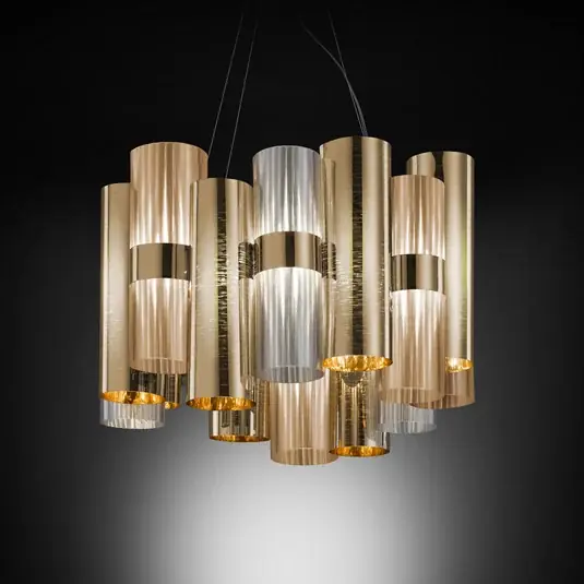 Slamp La Lollo M lampada sospensione LED, oro Must-Have
