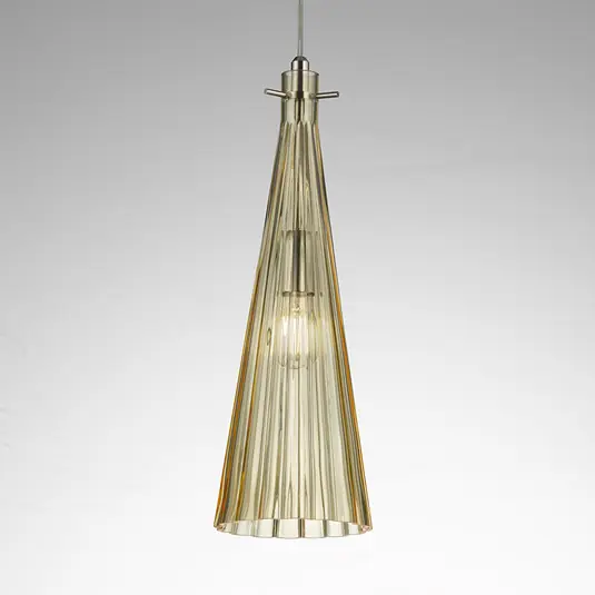 Lampada sospensione Costa Rica di vetro, ambra Nuova Collezione