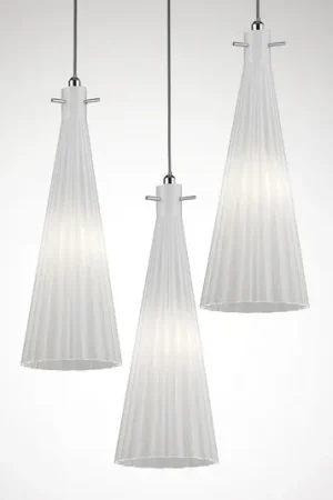 Lampada sospensione Costa Rica, 3 luci, bianco Novità