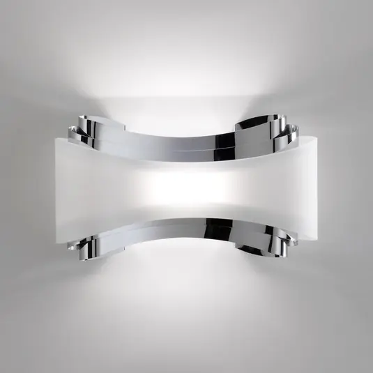 Applique LED Ionica con vetro, cromo Compra Online