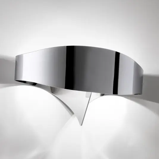 Di Tendenza Applique LED Scudo in ottica cromo
