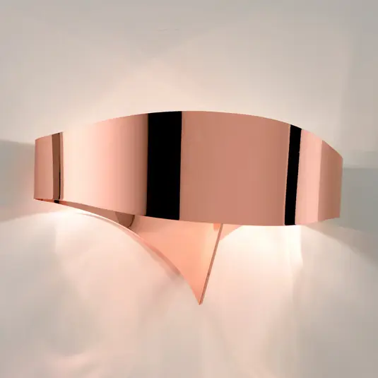 Applique LED Scudo di acciaio, rame Economico