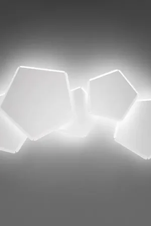 Applique LED Pleiadi in bianco, 5 luci Reso Gratuito