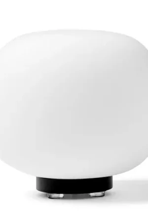 Esclusivo Bombo tavolo, vetro lattiginoso, alta 27cm, Ø 30cm