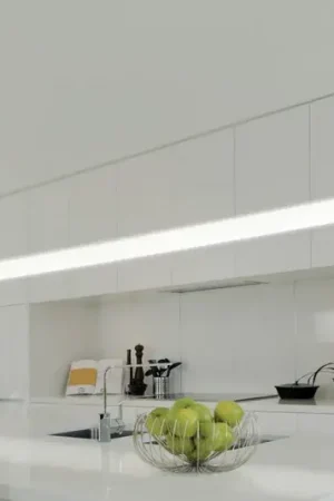 Nuova Collezione Lampada a sospensione Pirgos LED, lunghezza 200 cm, dimmerabile, bianco