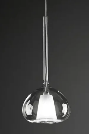 Lampada sospensione Beba, 1 luce trasparente Vendita Finale