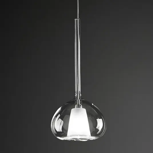 Lampada sospensione Beba, 1 luce trasparente Vendita Finale