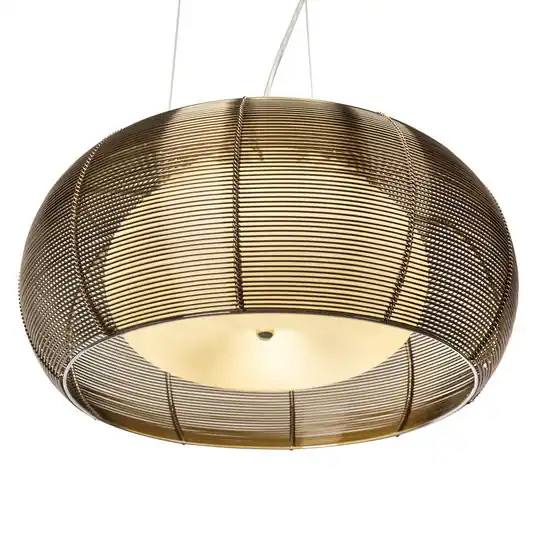 Grande lampada a sospensione Relax bronzo cromato Miglior Prezzo