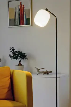Casablanca Murea Lampada da terra, stelo curvo Ultime Pezzi